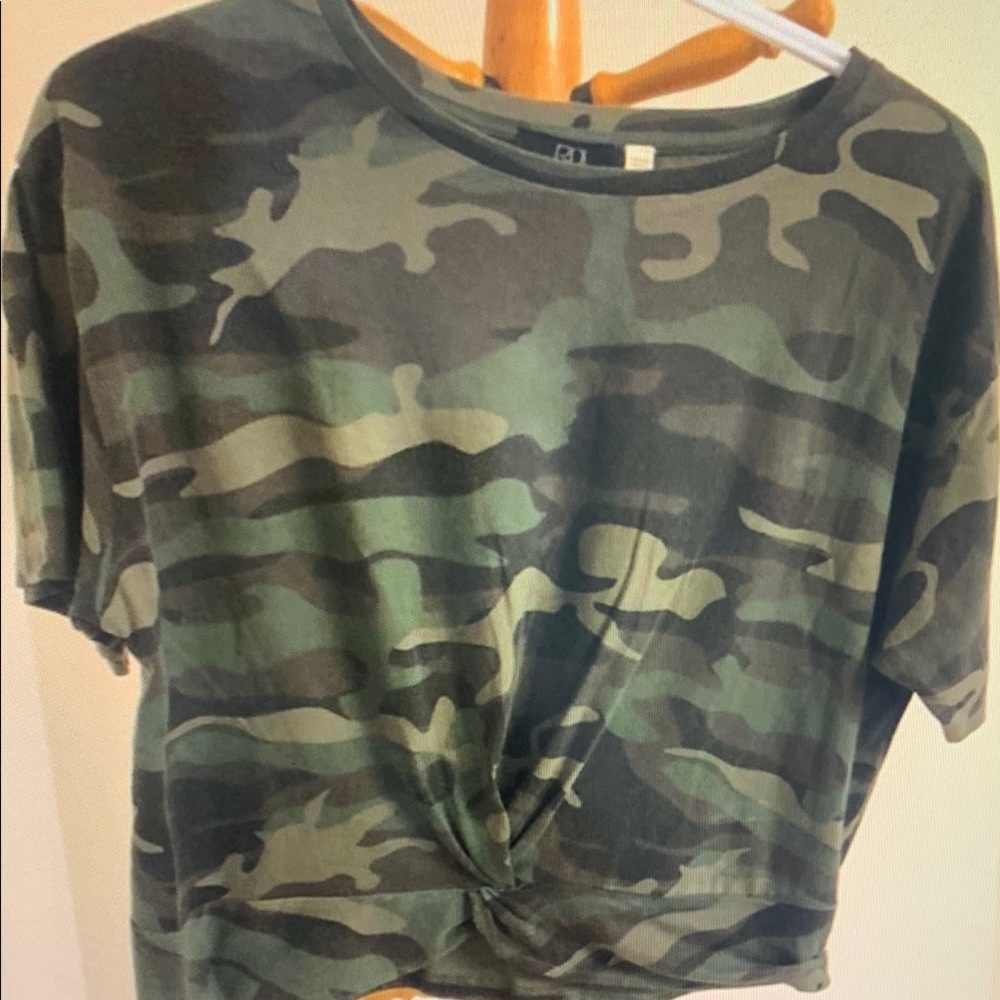 Camo Print Women's Top